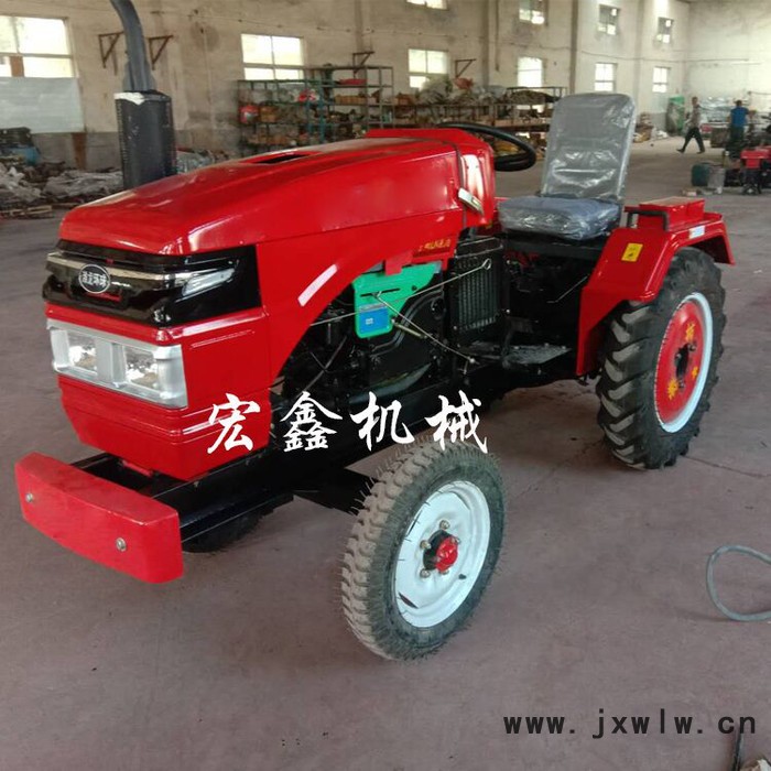宏博 28馬力四輪拖拉機 四輪帶起壟覆膜機 葡萄埋藤培土機
