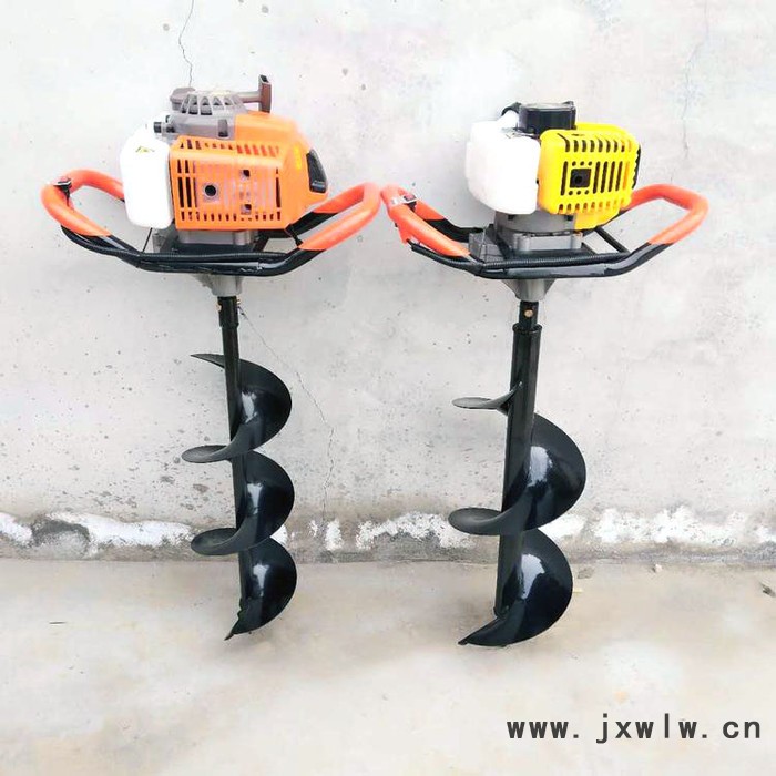 獨(dú)輪挖坑機(jī) 果樹(shù)施肥雙人打孔機(jī) 單人手推式汽油植樹(shù)挖坑機(jī)