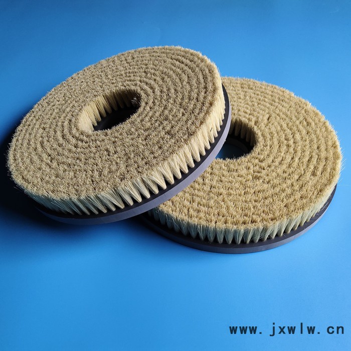 磨料絲圓盤刷手電鉆毛刷機(jī)床毛刷金屬材料去毛刺拋光打磨圓形毛刷