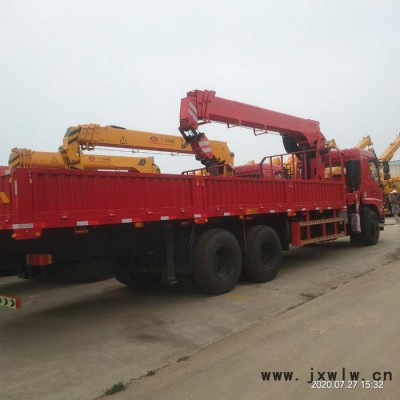 12噸汽車隨車吊操作視頻 12噸東風吊裝運輸一體車全出臂 玉柴發(fā)動機