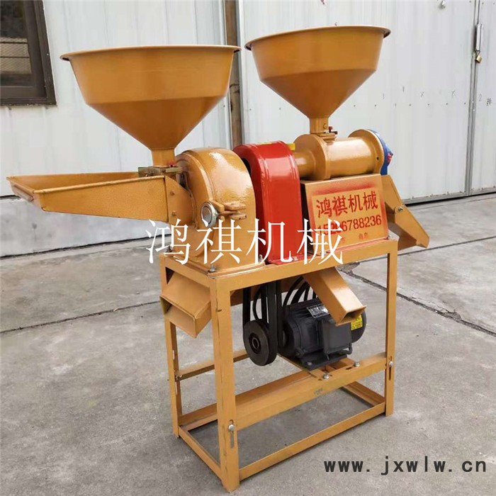鴻祺小型碾米粉碎設(shè)備 一臺起批大產(chǎn)量碾米機 玉米脫皮制糝機