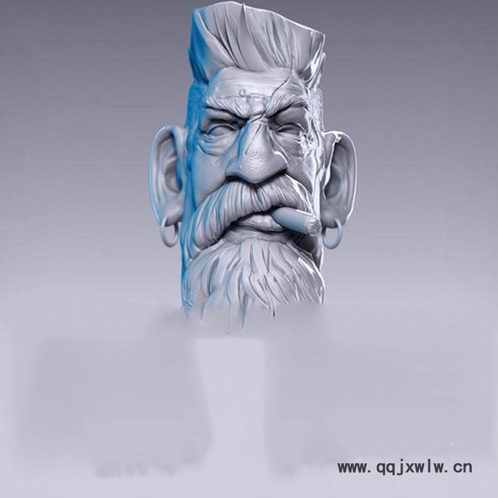 東莞3D打印定制 工藝禮品老人頭像手板模型SLS設計打樣 順豐包郵