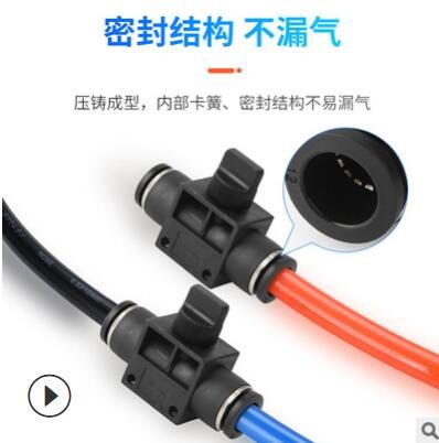 氣動元件廠家批發(fā)直通開關(guān)手閥調(diào)節(jié)閥節(jié)流閥快插快速接頭HVFF6/8
