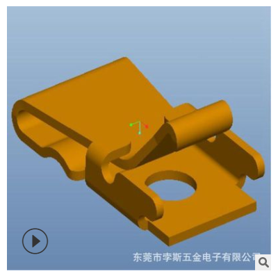 L2.8*W1.55*H1.35 貼片射頻天線彈片 信號天線觸點(diǎn)不銹鋼沖壓彈片